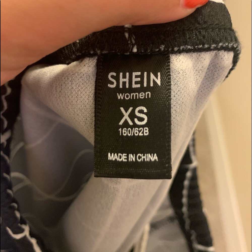 Shein Black & White Striped Skirt - Picture 3 of 5